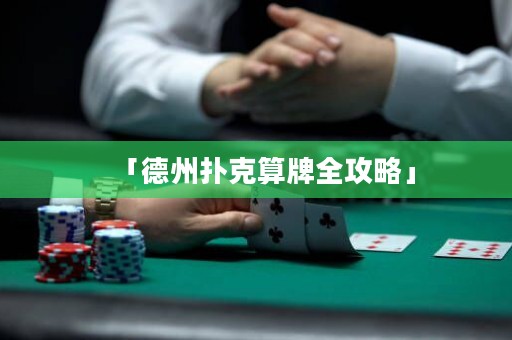 「德州撲克算牌全攻略」