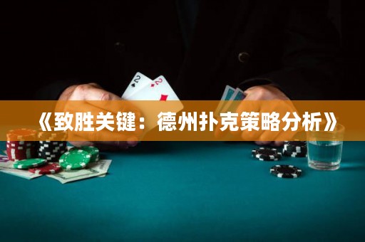 《致勝關(guān)鍵：德州撲克策略分析》