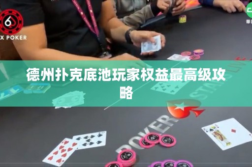 德州撲克底池玩家權(quán)益最高級(jí)攻略