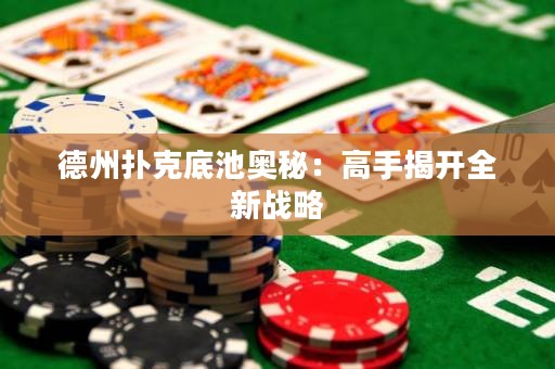 德州撲克底池奧秘：高手揭開全新戰(zhàn)略