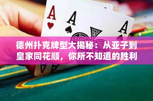 德州撲克牌型大揭秘：從亞子到皇家同花順，你所不知道的勝利奧秘