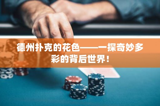 德州撲克的花色——一探奇妙多彩的背后世界！