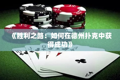 《勝利之路：如何在德州撲克中獲得成功》