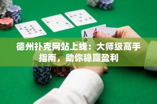 德州撲克網(wǎng)站上線：大師級(jí)高手指南，助你穩(wěn)贏盈利