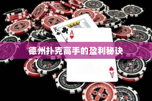 德州撲克高手的盈利秘訣