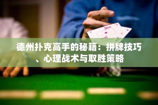 德州撲克高手的秘籍：拼牌技巧、心理戰(zhàn)術(shù)與取勝策略