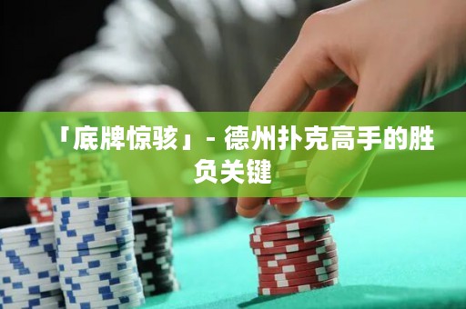 「底牌驚駭」- 德州撲克高手的勝負(fù)關(guān)鍵