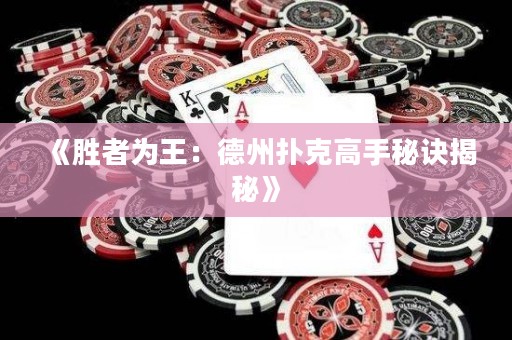 《勝者為王：德州撲克高手秘訣揭秘》