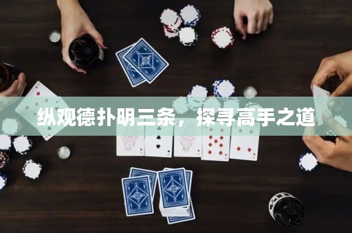 縱觀德?lián)涿魅龡l，探尋高手之道