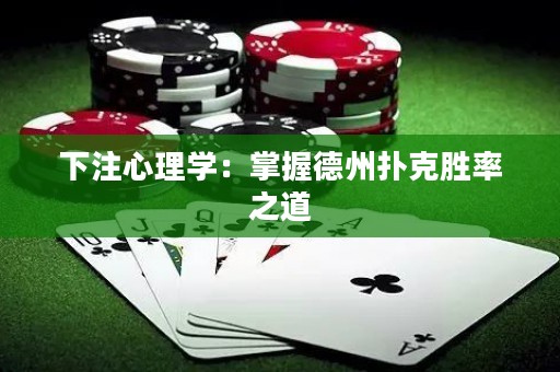 下注心理學(xué)：掌握德州撲克勝率之道