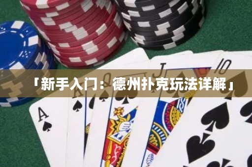 「新手入門：德州撲克玩法詳解」