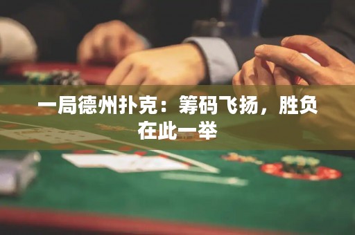 一局德州撲克：籌碼飛揚(yáng)，勝負(fù)在此一舉