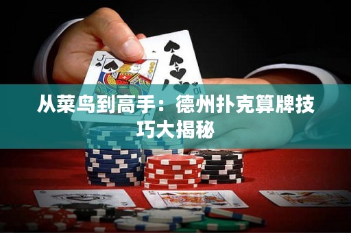 從菜鳥到高手：德州撲克算牌技巧大揭秘