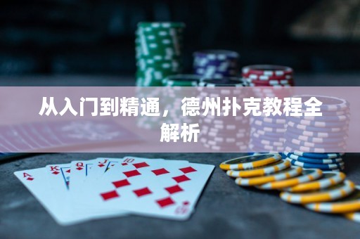 從入門到精通，德州撲克教程全解析