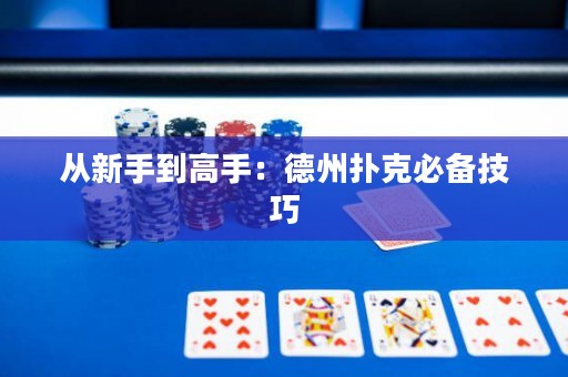 從新手到高手：德州撲克必備技巧