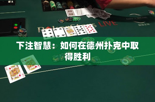 下注智慧：如何在德州撲克中取得勝利