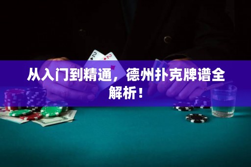 從入門到精通，德州撲克牌譜全解析！