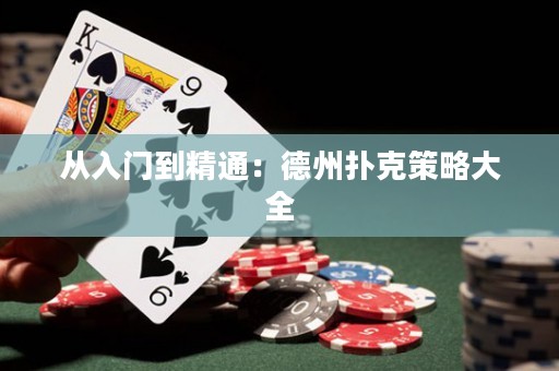 從入門到精通：德州撲克策略大全