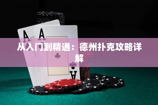 從入門到精通：德州撲克攻略詳解