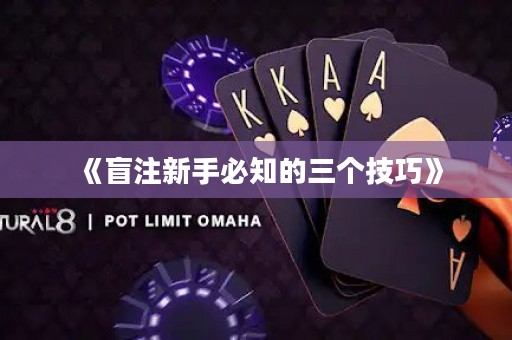 《盲注新手必知的三個技巧》