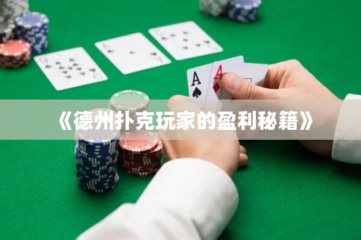 《德州撲克玩家的盈利秘籍》
