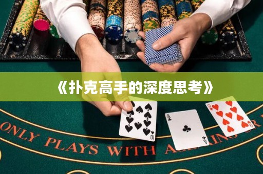 《撲克高手的深度思考》